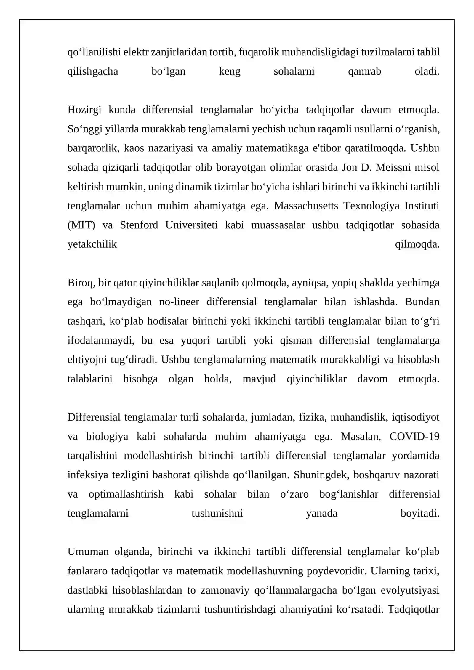 DIFFERENSIAL TENGLAMALAR 4