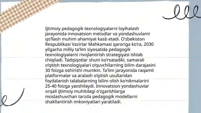 Ijtimoiy pedagogik texnologiyalarni ishlab chiqarishning strukturasi va mazmuni 4