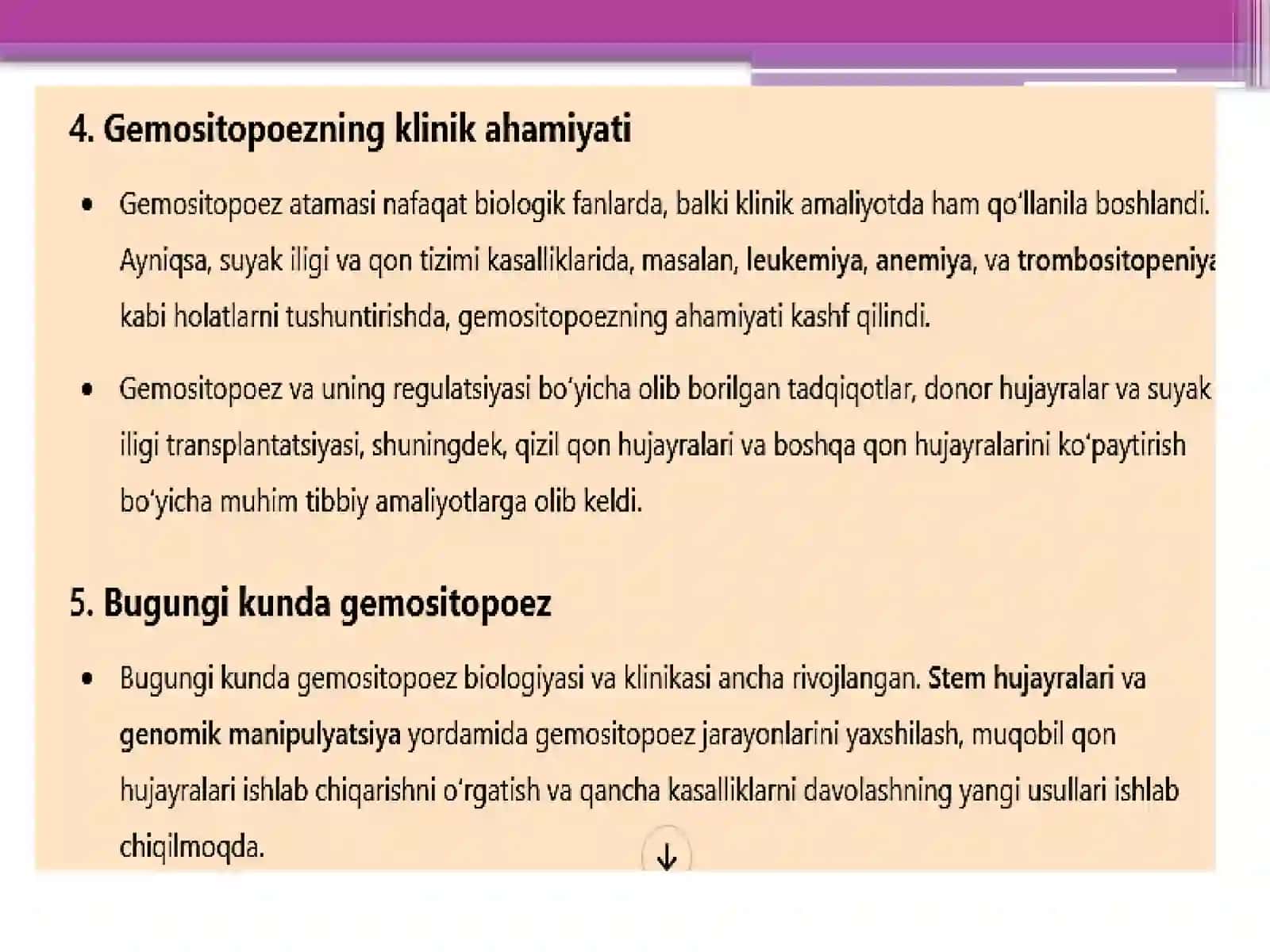 Gemositopoez va uning bosqichlari 4