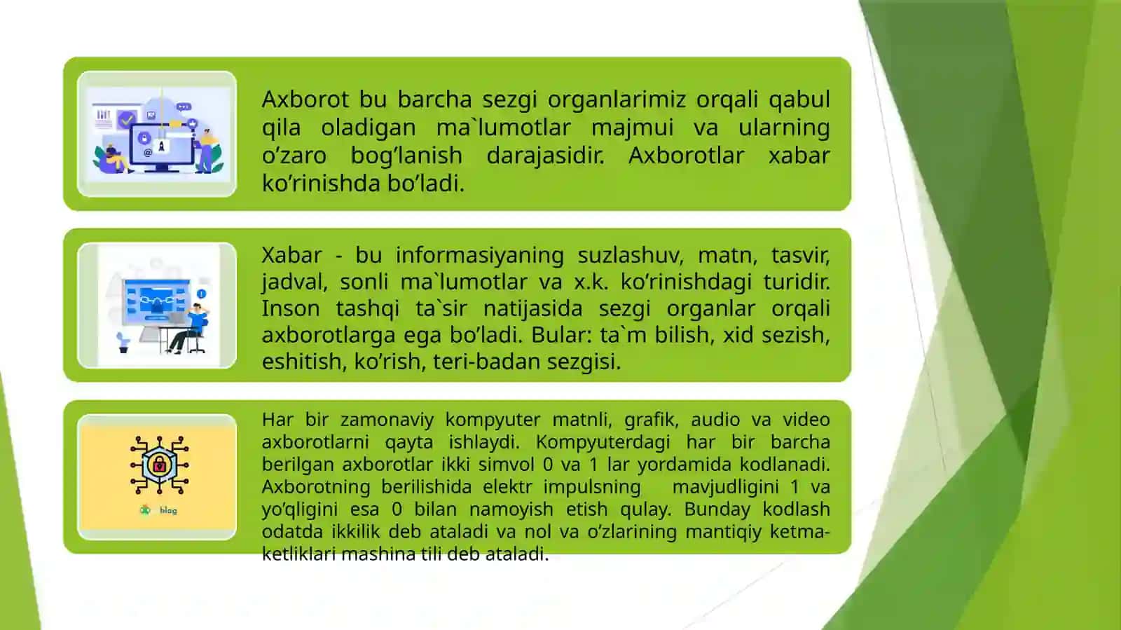 Matnli, grafik, audio va video axborotlarni hajmini hisoblash 4