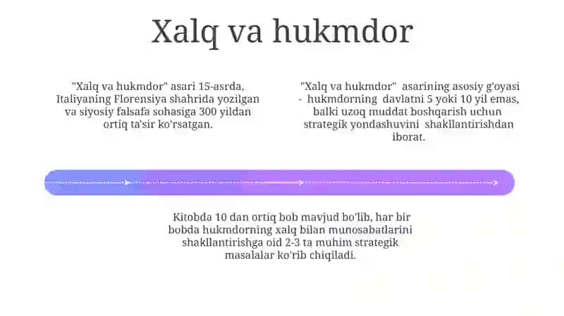 Makiavellining "Hukmdor" asari 4