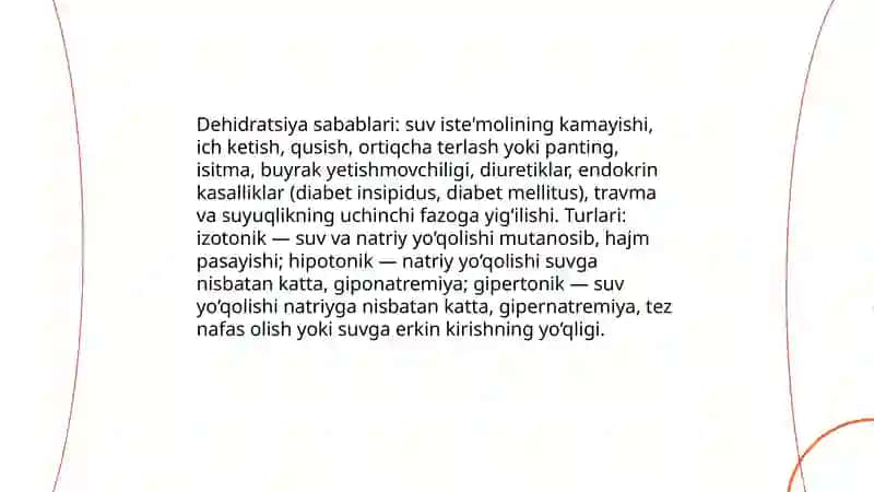 Hayvonlarda suv almashinuvining buzilishi va oqibatlari 4