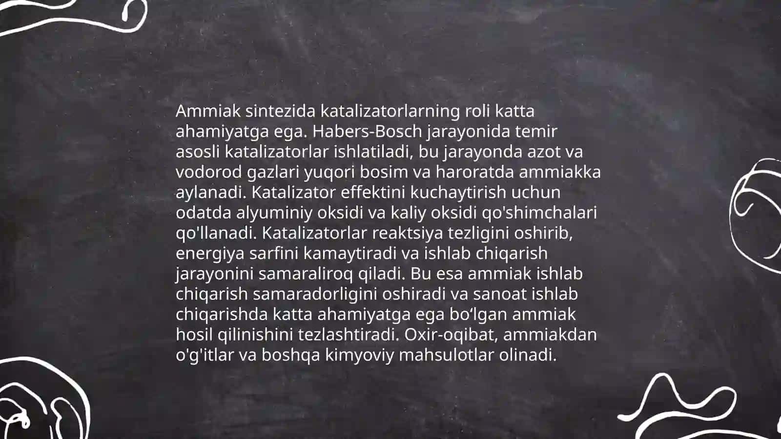 Ammiakni yuqori bosimda ishlab chiqarish 4
