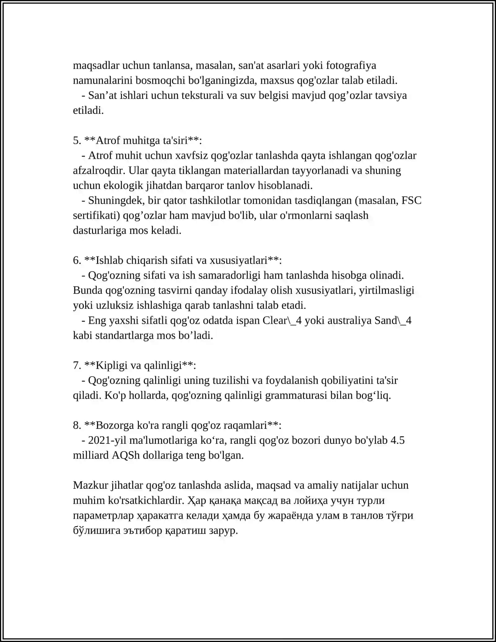 QOG'OZNI MURAKKAB USULLARDA BUKLAB MAKETLAR YASASH 4