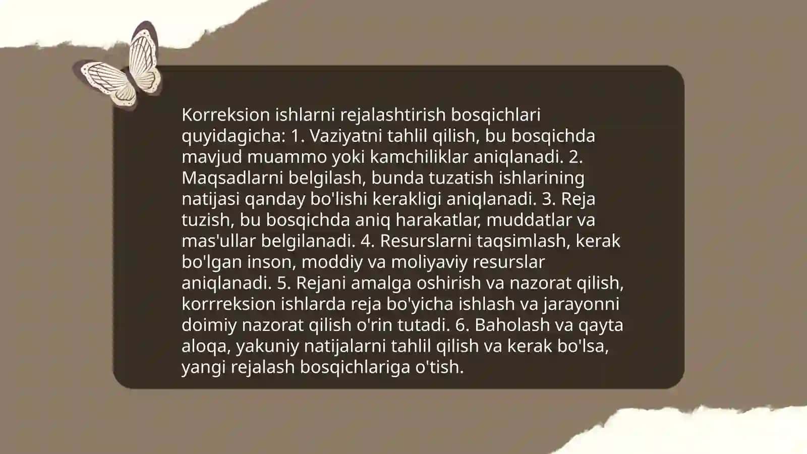Korreksion ishlarni tashkil etish bosqichlari va tamoyillari 4