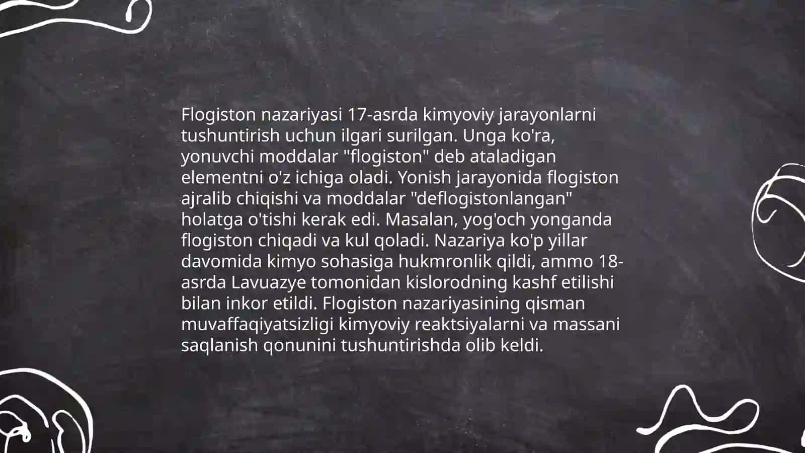 Flogiston nazariyasi va o'sha zamon ehtiyojlari 4