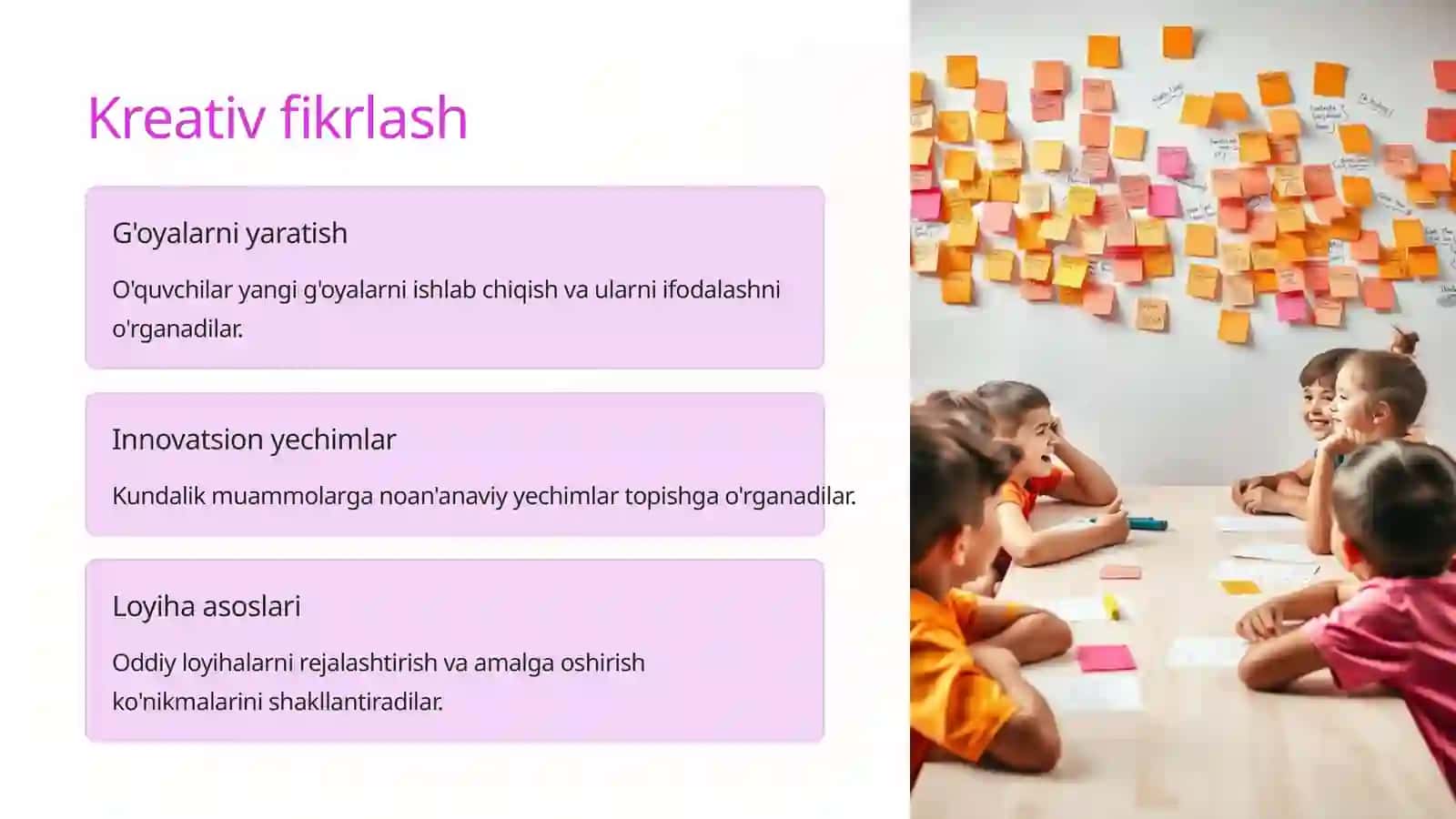 Boshlang'ich sinf texnologiya darslarining kompotensiyalari 4