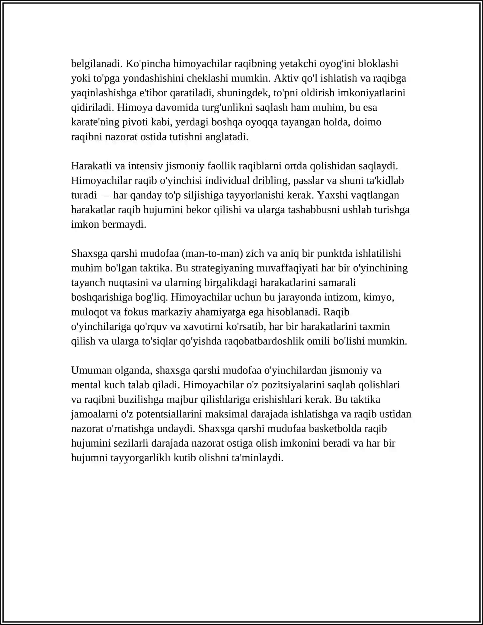BASKETBOL OʻYINI TAKTIKASI 4