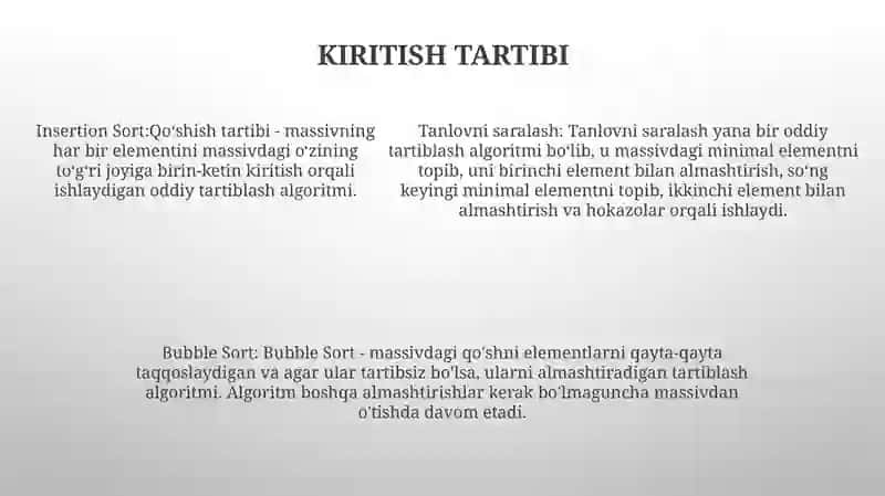 Saralash Algoritmlari 4