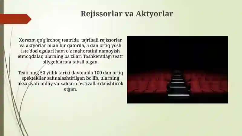 Xorazm Viloyati Qo'g'irchoq Teatri 4