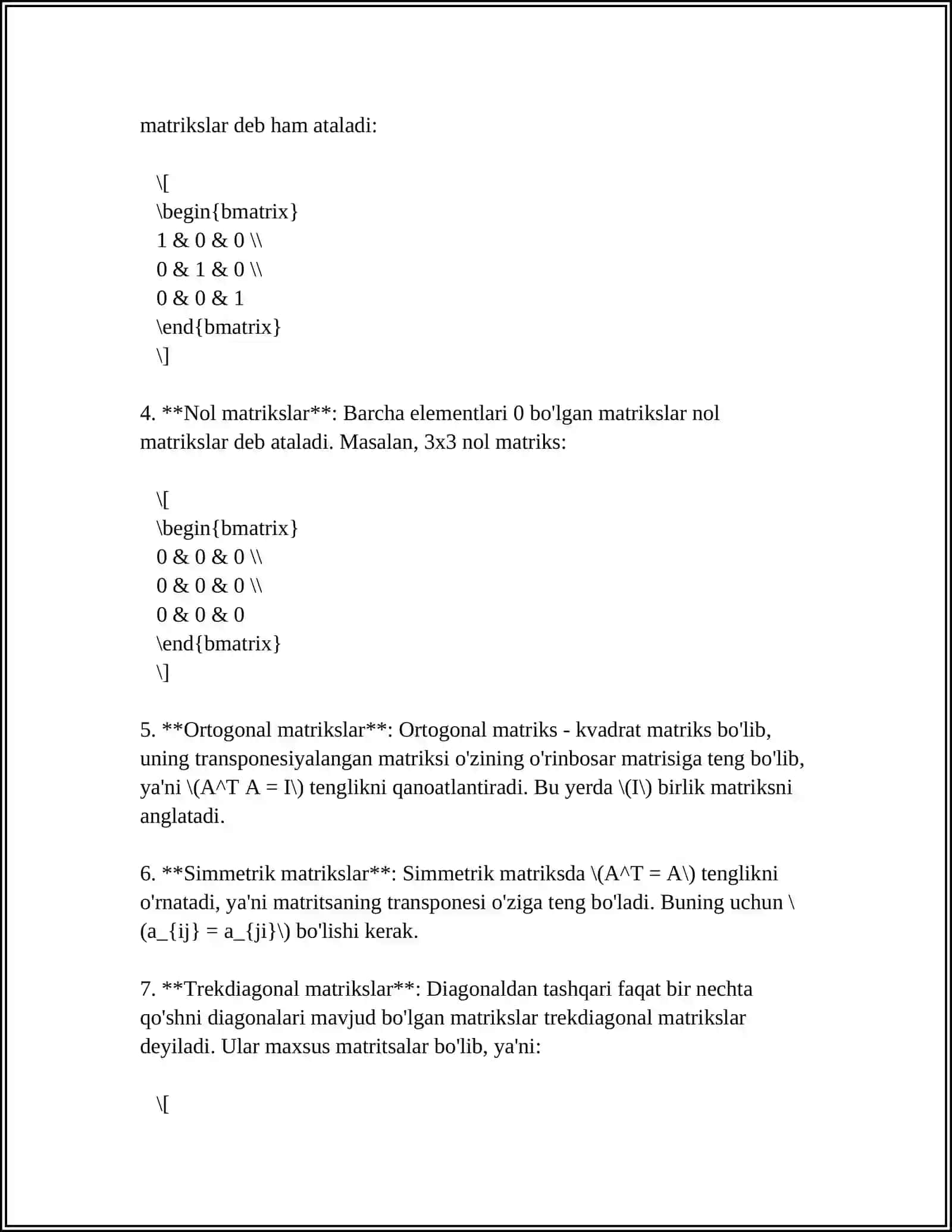 MATRITSALAR VA ULAR USTIDA AMALLAR 4