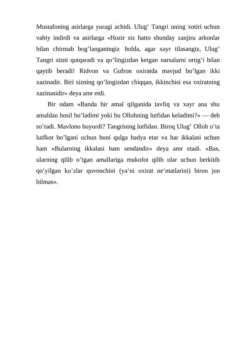 Asarda insondagi vafo, ishonch va ishqning tasvirlanishi 4