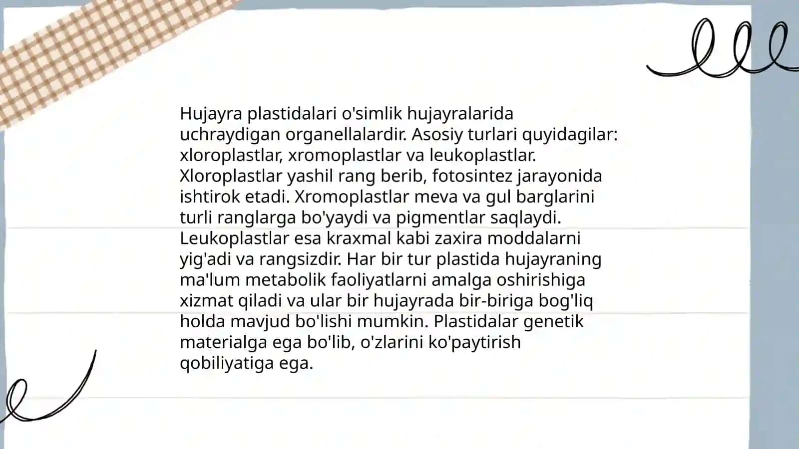Hujayra plastidalari 4