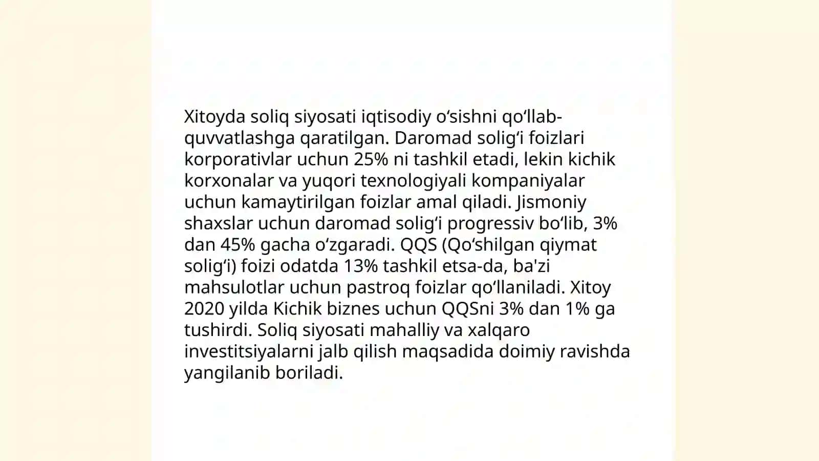 Xitoy davlati Soliq tizimi 4