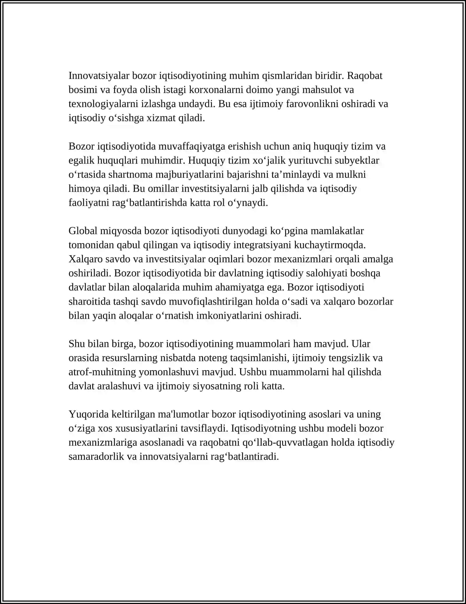 BOZOR IQTISODIYOTI VA IJTIMOIY BARQARORLIK 4
