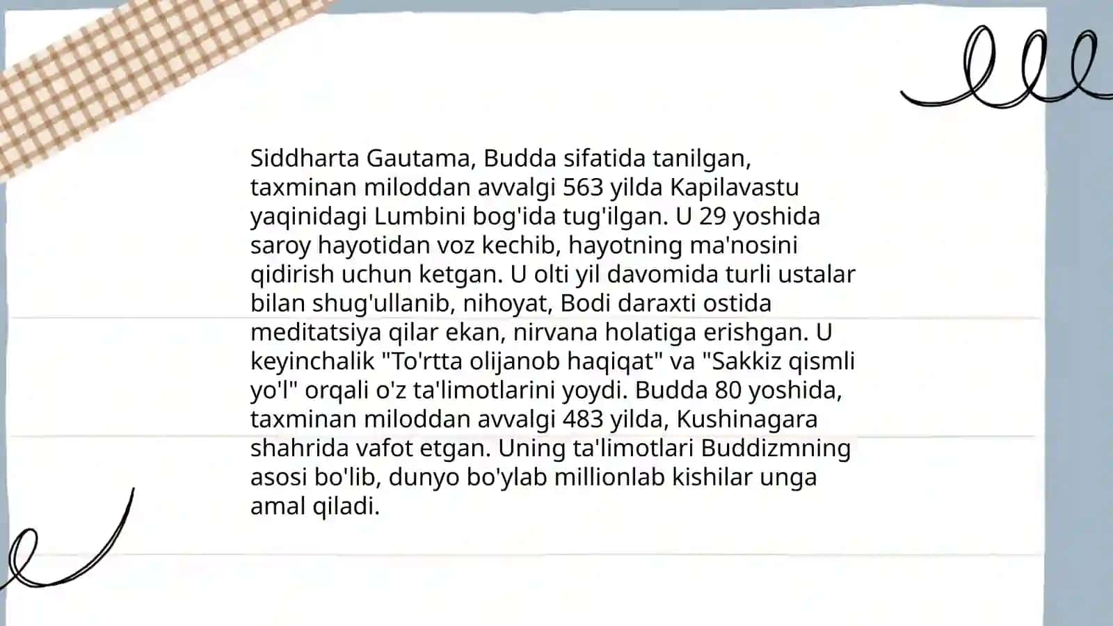Buddaviylik dini ta'limoti va manbasi 4