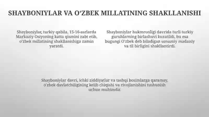 Oʻzbek davlatchiligi tarixi va taraqqiyoti 4