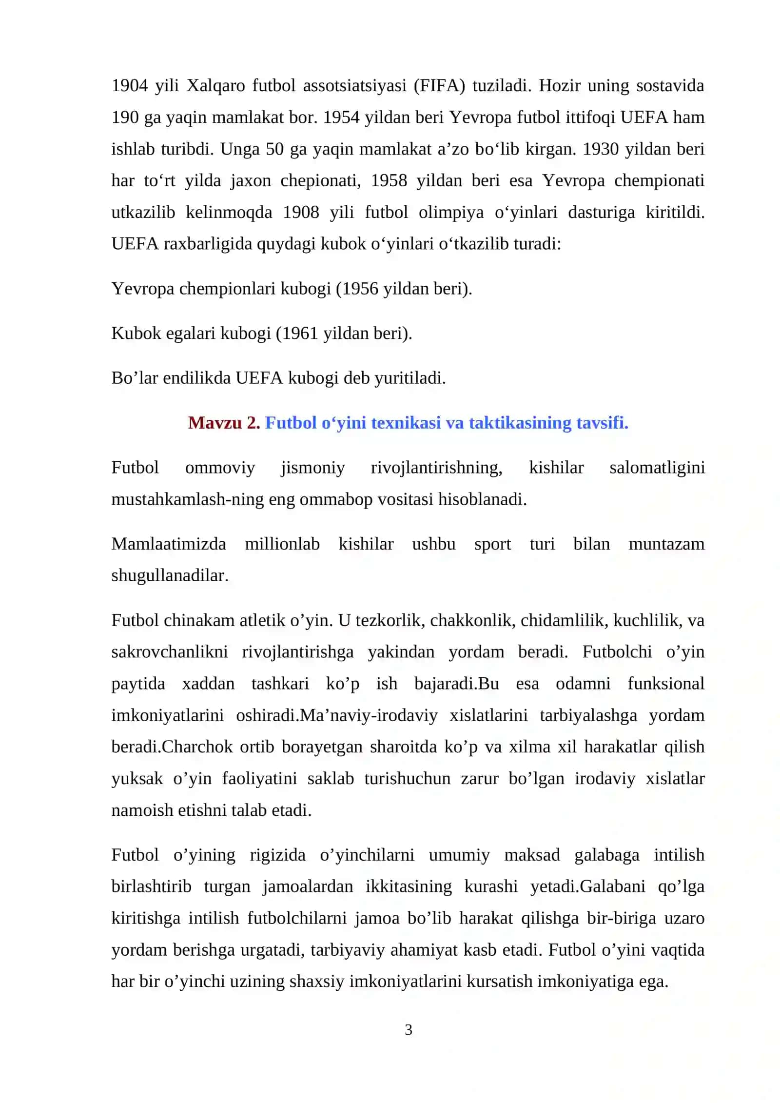 Futbol о‘yini texnikasi va taktikasi 4