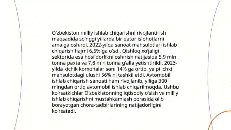 Milliy Iqtisodiyotni Rivojlantirish 4