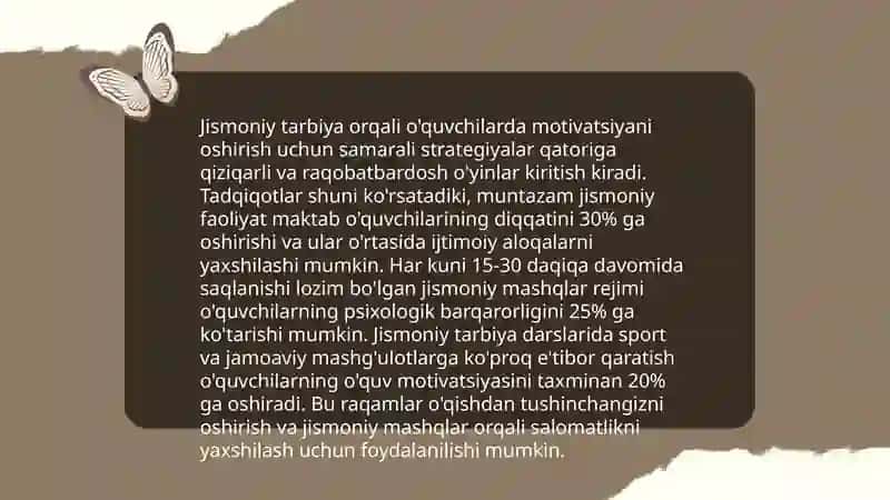 Jismoniy tarbiyaning umumta'lim maktablaridagi ro'li 4