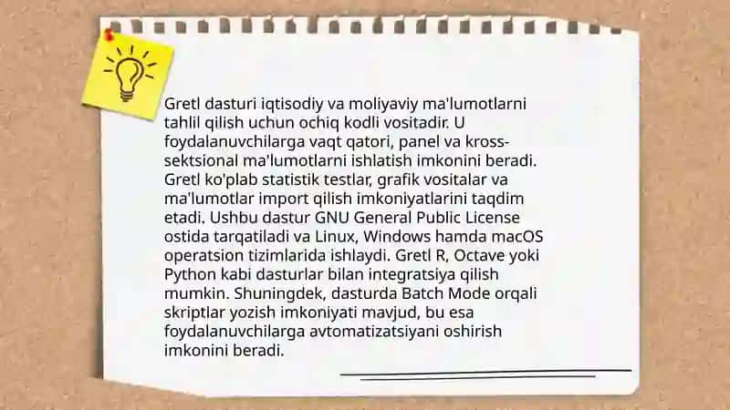 Ekonometrik modellashtirishda qo‘llaniladigan amaliy dasturlar xususiyatlari 4
