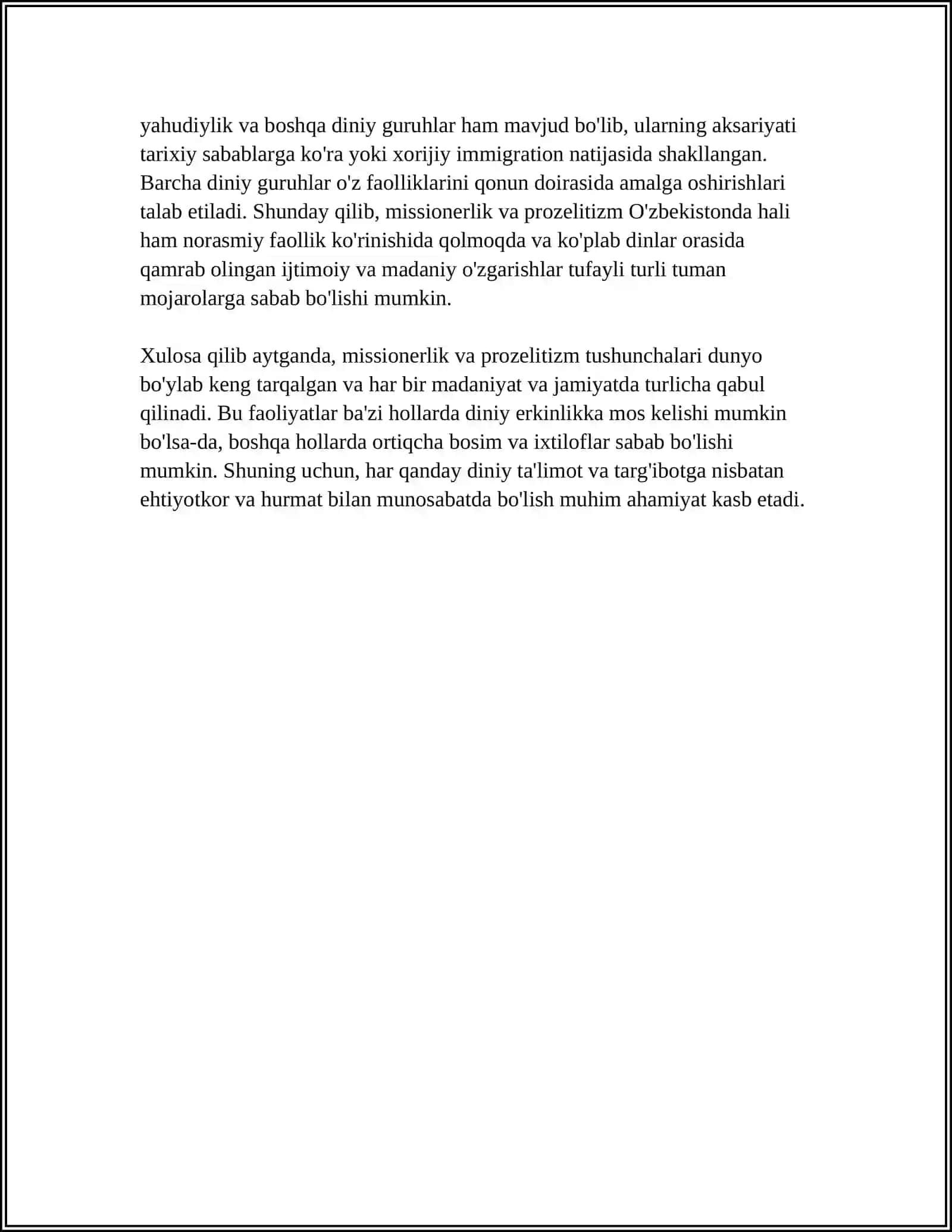 MISSIONERLIK VA PROZELITIZMNING SIYOSIY IJTIMOVIY XAVFI 4