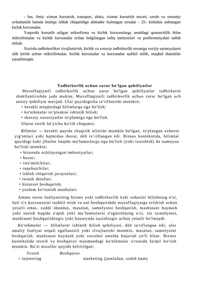 Tadbirkorning ma’naviy fazilatlari 4