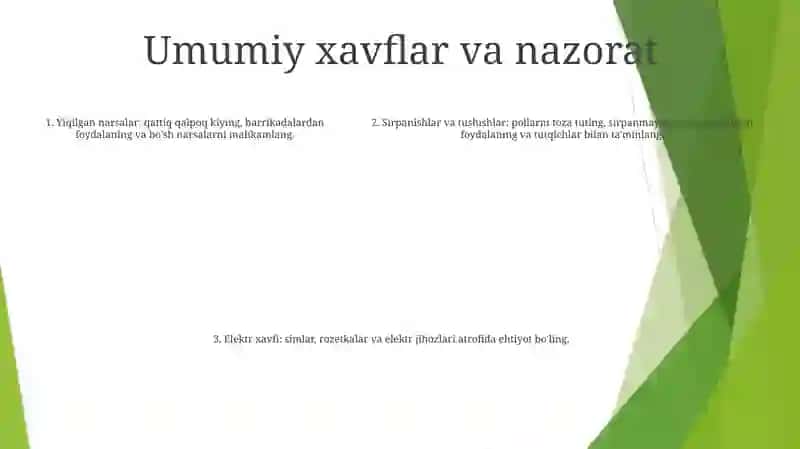 Mehnat Xavfsizligi Qoidalari 4