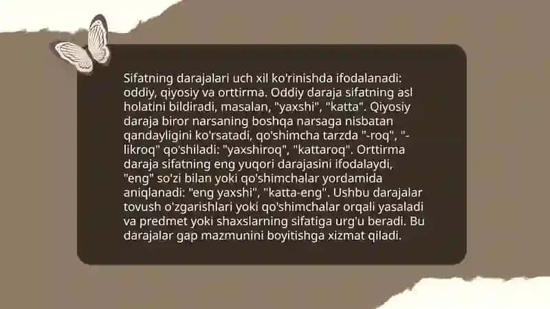 Sifat turlari 4