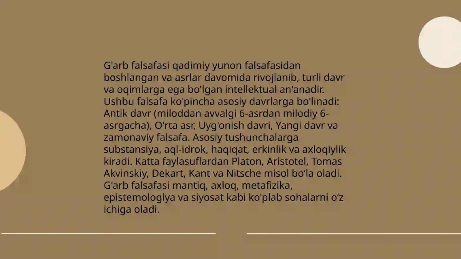 Falsafaning mohiyatiga oid Sharq va Gʻarb mutafakkirlari taʼriflarini tasniflash 4