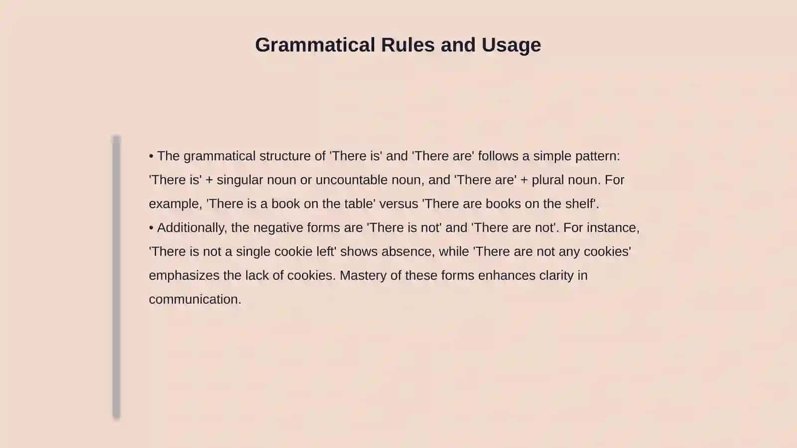 Defining 'There is' and 'There are' 4