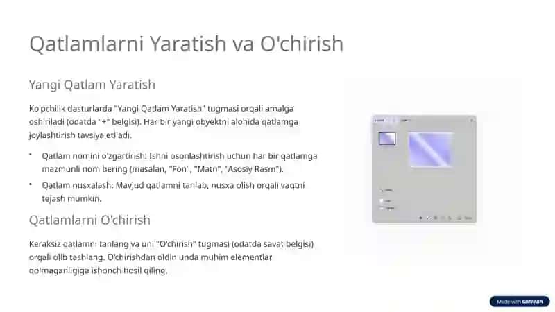 Vektorli Grafik Muharrirda Qatlamlar Bilan Ishlash 4