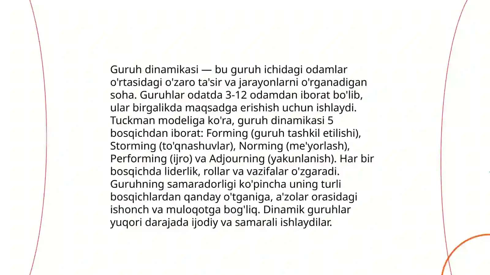 Guruhda ishlashning afzalliklari 4