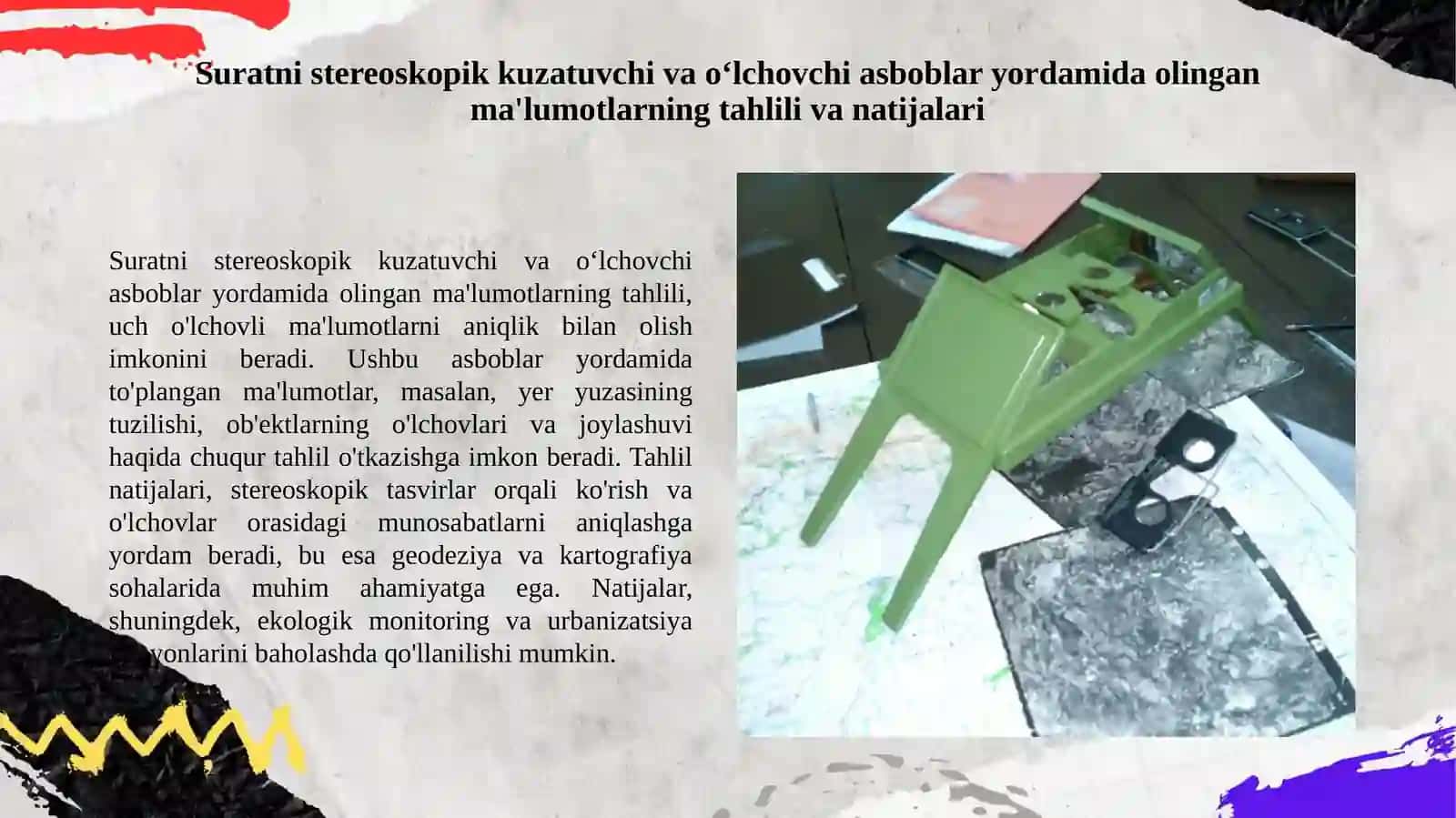 Suratni steroskopik kuzatuvchi va oʻlchovchi asboblar1 4