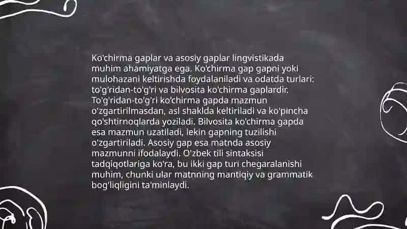 Ko'chirma gapli qo'shma gaplarda tinish belgilarining ishlatilishi 4