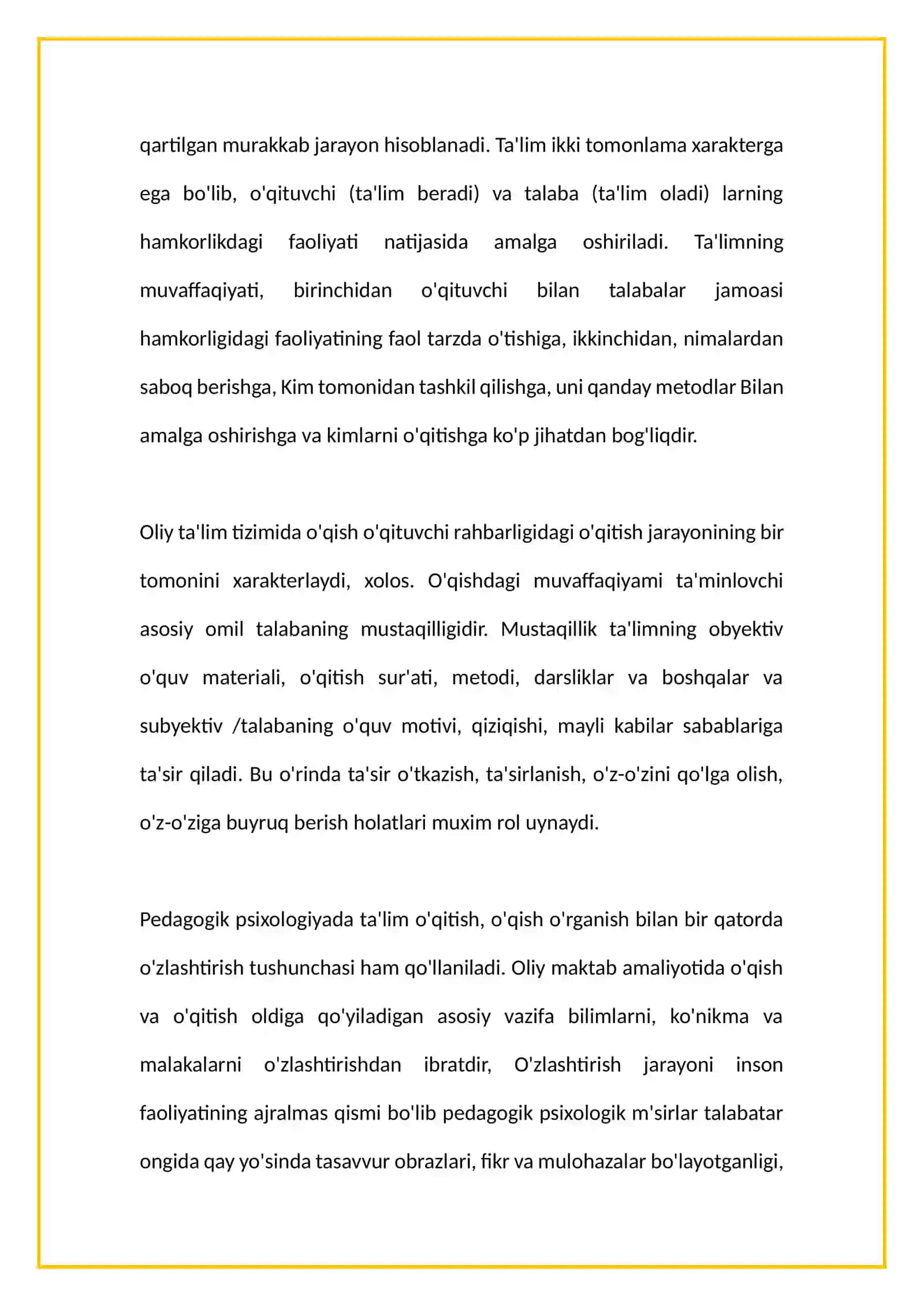 Ta'limning psixologik asoslari 4