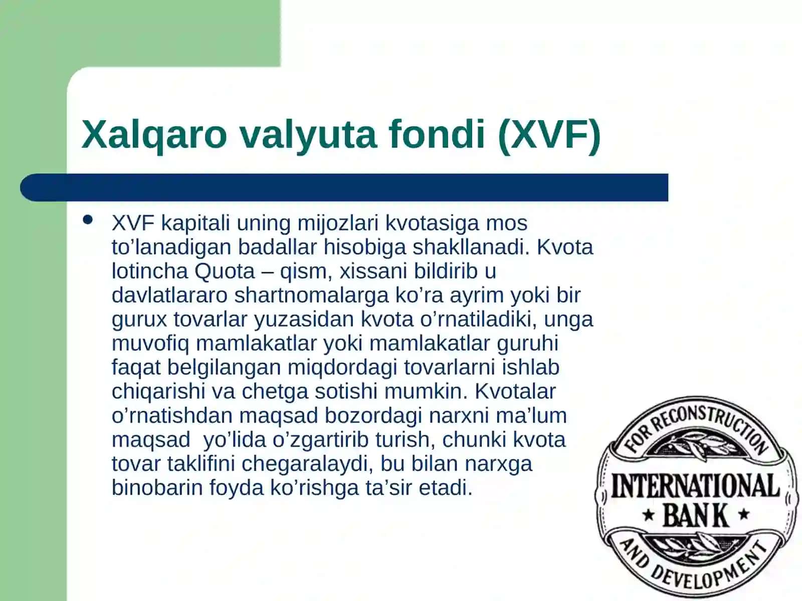 Xalqaro moliya 4