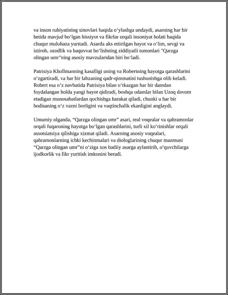 ERIX MARIYA REMARK "QARZGA OLINGAN UMUR" ASARI 4