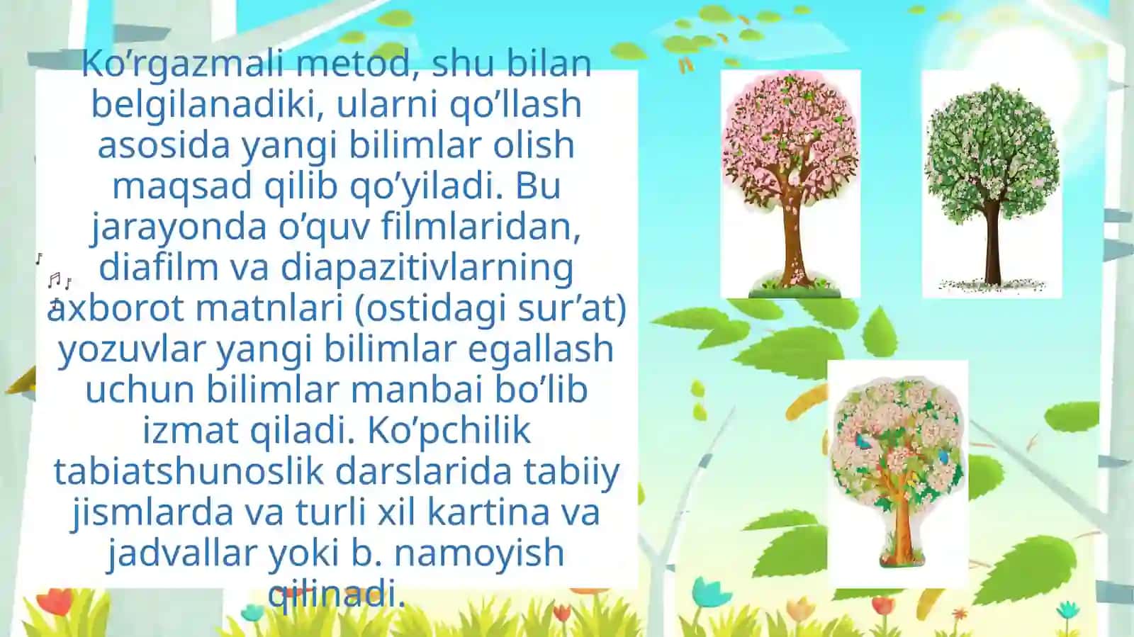 Mavzu: Ko’rgazmali metodlar 4
