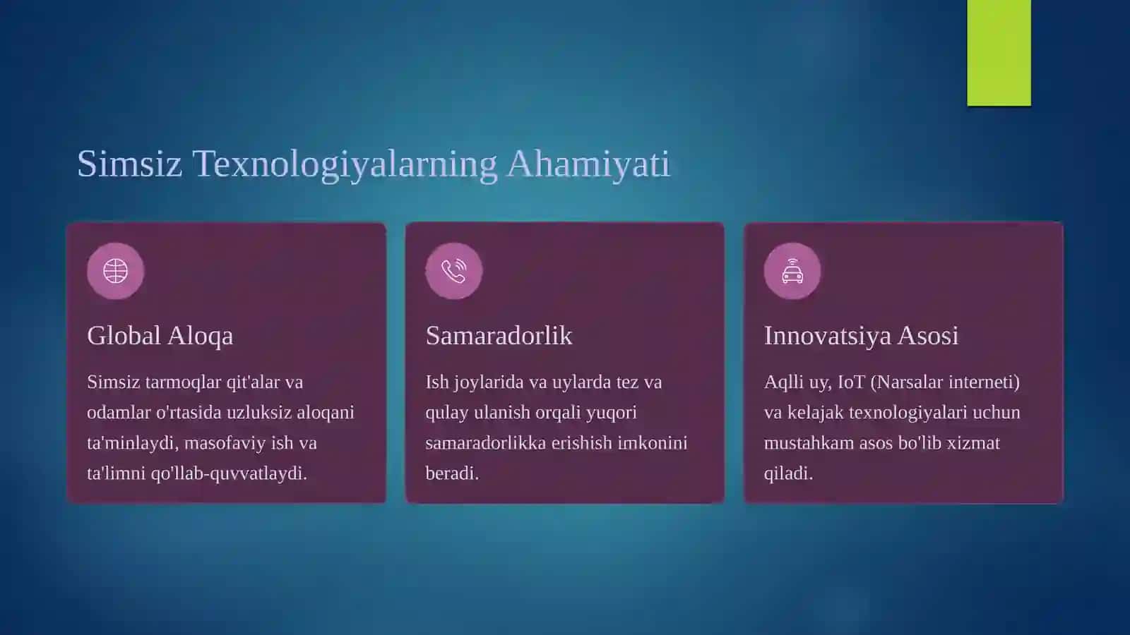 Wi-Fi va simsiz tarmoqlar 4