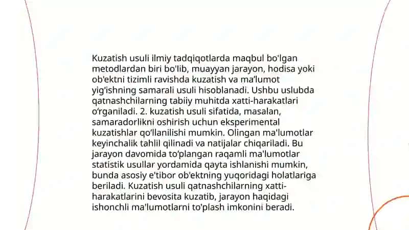Hozirgi zamon psixologiyasining tadqiqot metodlari 4