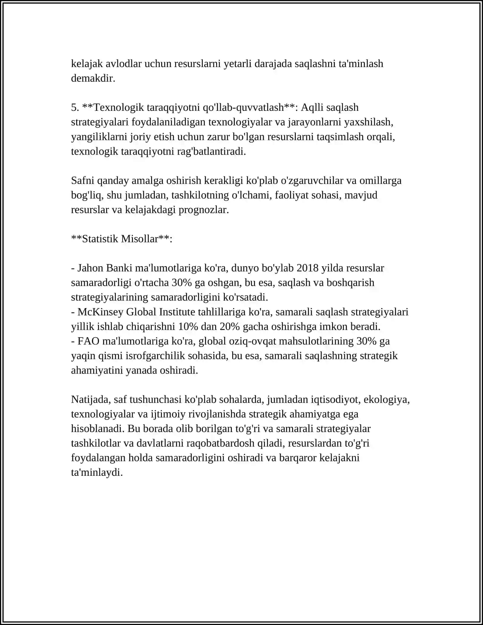 SAF MASHLARNI YORITIB BERISH VAZIFASI 4