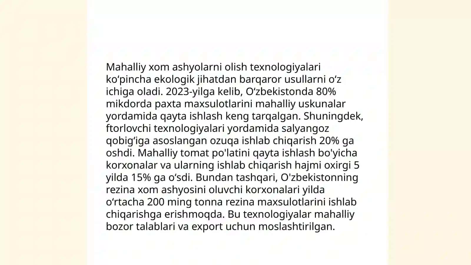 Qog'oz ishlab chiqarishda mahaliy alternativ materiallar 4