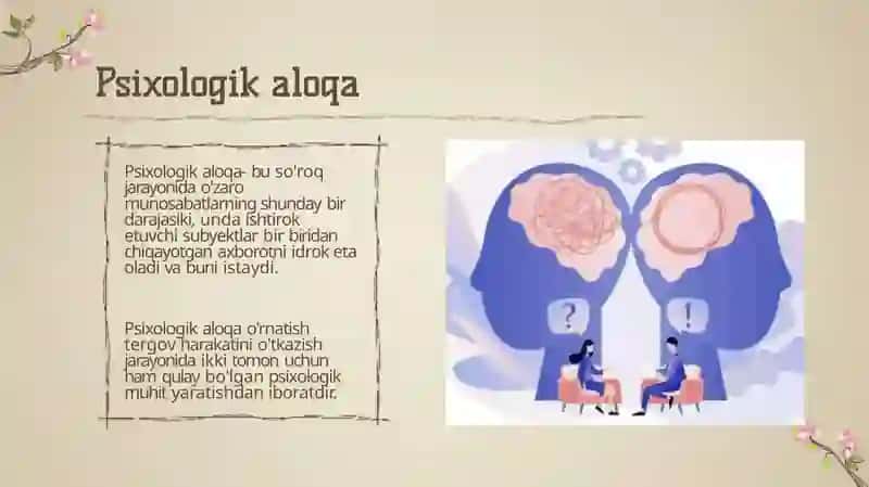 So'roq tushunchasi, tur va ko'rsatuvlar psixologikasi 4