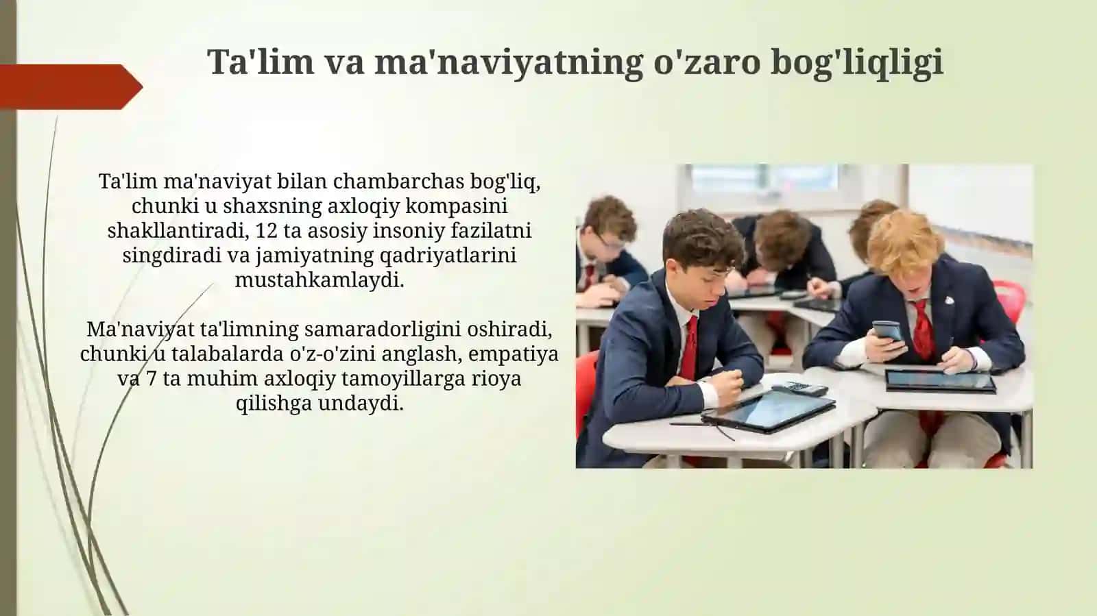 Taʼlim -tarbiya jarayonida boʻlgʻusi pedagoglarning ma'naviyatini rivojlantirish 4