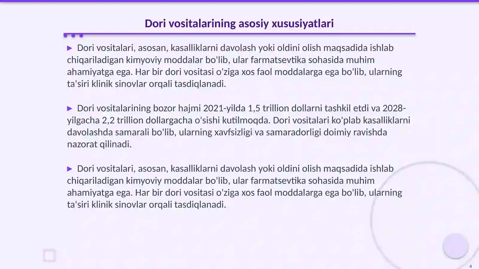 Biologik faol qo`shimchalar va dori vositalarining qiyosiy taxlili 4