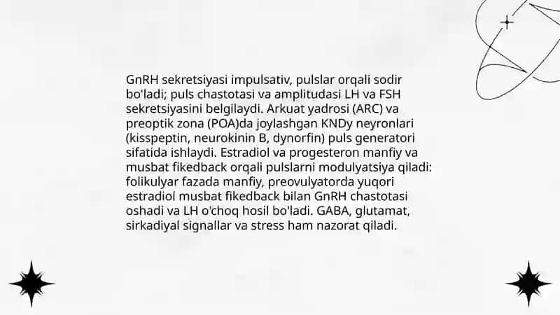 Jinsiy siklning gormonal boshqariluv mexanizmi 4