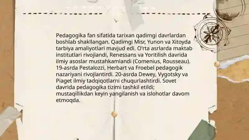 Pedagogika fan sifatida 4
