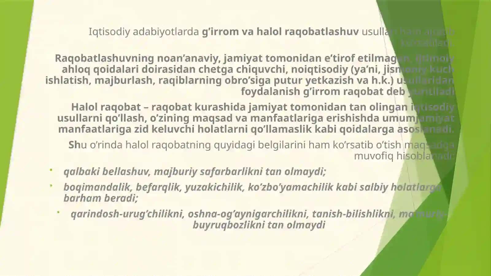 Iqtisodiy faoliyatda monopoliyalar 4