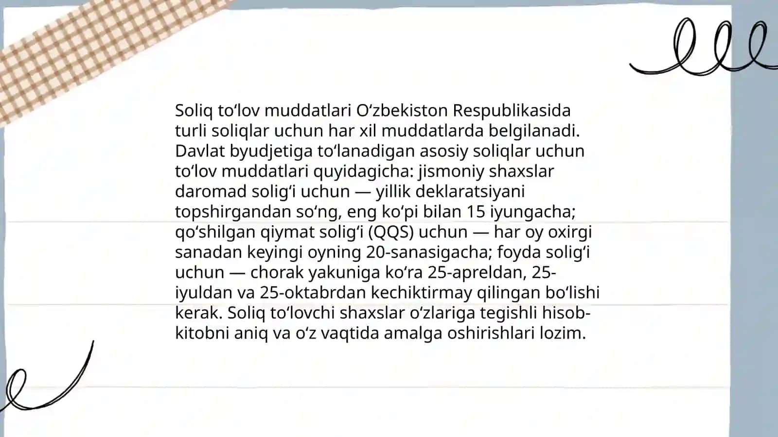 Yer soligʻi stavkalari 4